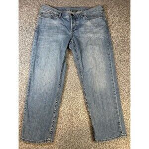 Eddie Bauer Capri Jeans Womens 10 Curvy Mid Rise Blue Denim Medium Wash